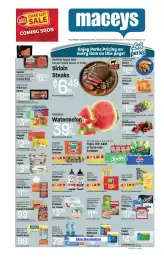 Maceys weekly ad week 36 Page 1: Red Button Vintage Creamery Premium Ice Cream €3,99, Jimmy Dean Breakfast Sausage €5,99