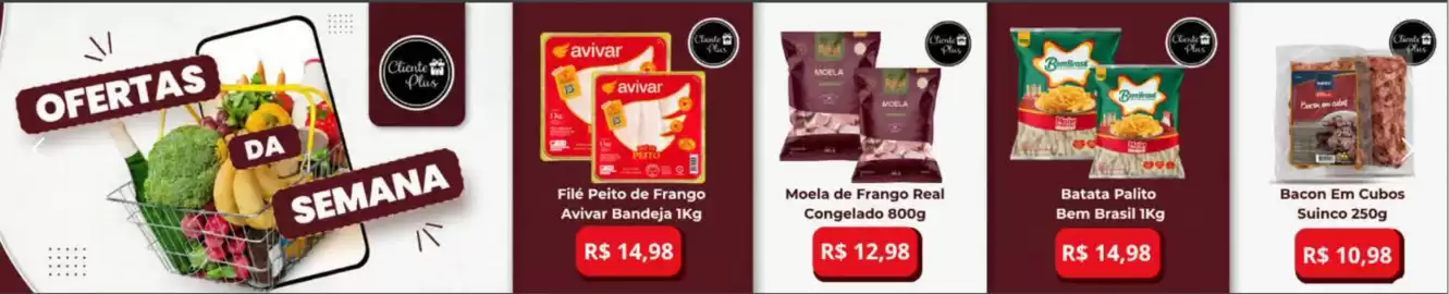 Catálogo Supermercados ABC Página 3: Avivar - filé peito de frango bandeja €14,98, On - bacon em cubos €10,98