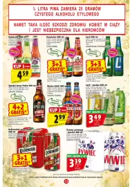 Prim Market gazetka tydzień 36 Strona 13: Warka 0,0% €2,99, Lech - puszką €3,49