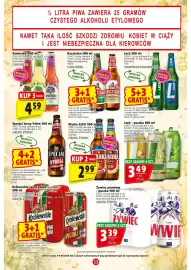 Prim Market gazetka tydzień 36 Strona 13: Warka 0,0% €2,99, Lech - puszką €3,49