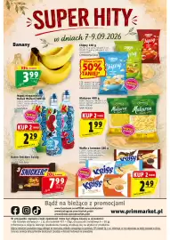Prim Market gazetka tydzień 36 Strona 16: Napój niegazowany Kubuś Waterrr €2,29, Banany €3,99
