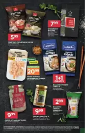 Stokrotka gazetka tydzień 36 Strona 39: Krewetki Białe Vannamei Gotowane €20,99, Prażynki Krewetkowe Vifon €5,99