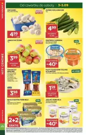 Stokrotka gazetka tydzień 36 Strona 4: Pieczarki €4,99, Ogórki Szklarniowe €4,99