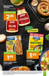 Stokrotka gazetka tydzień 36 Strona 45: Zupa Cebulowa Kucharek €1,49, Musztarda Prymat €2,49