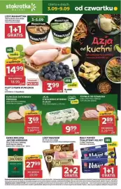 Stokrotka Market gazetka tydzień 36 Strona 1: Kurczak Gotowany Premium €3,69, Szyinka od Szwagra €2,89