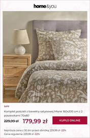 Home&You gazetka Strona 12: Komplet pościeli z bawełny satynowej Misne 160x200 cm z 2 poszewkami 70x80 home & you €179,99