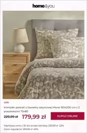 Home&You gazetka Strona 12: Komplet pościeli z bawełny satynowej Misne 160x200 cm z 2 poszewkami 70x80 home & you €179,99