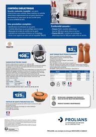 Catalogue Prolians page 12: FLEX&GRIP GANT RISQUE ÉLECTRIQUE €53,90, PENTA CASQUE ÉLECTRICIEN VISARC €108,00