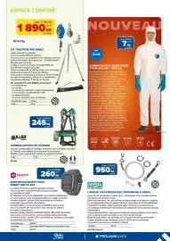 Catalogue Prolians page 11: MILLER Harnais antichute H-Design €245,00, TRACTEL KIT TRACPODE PRO 88362 €1.890,00