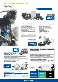 Catalogue Prolians page 6: CleanSpace FILTRE À PARTICULES STANDARD €92,00, CLEANSPLACE™ Work Demi-masque €145,00