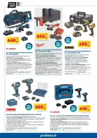 Catalogue Prolians page 4: BOSCH LOT DE 2 OUTILS ÉLECTROPORTATIFS 18 V €419,00