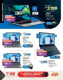 Catálogo El Gallo Más Gallo Página 2: Lenovo laptop ideapad slim 3 €2.599,00, Lenovo laptop 14arp10 €3.299,00