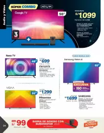 Catálogo El Gallo Más Gallo Página 5: Hisense smart tv qled uhd 55" 55qd5sv €1.299,00, Aiwa smart tv fhd led 40" €699,00