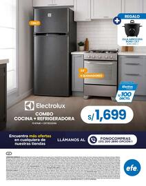 Catálogo Tiendas EFE Página 52: Electrolux combo cocina + refrigeradora €1.699,00