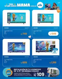 Catálogo Tiendas EFE Página 27: Hisense tv 40 smart vidaa qled fhd 60 hz €749,00