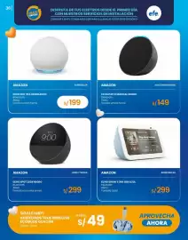 Catálogo Tiendas EFE Página 36: Amazon echo dot 5ta gen blanco €199,00, Amazon echo pop charcoal negro €149,00