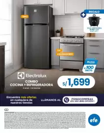 Catálogo Tiendas EFE Página 52: Electrolux combo cocina + refrigeradora €1.699,00