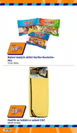 Action leták týden 36 Strana 23: Hadřík na leštění a sušení C&C €39,90, Balení malých sáčků Haribo Roulette-Mix €69,90