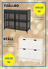 Catalog Ikea Pagină 3: Fjällbo Bufet €699,00, Ställ Dulap pantofi cu 4 compartimente €349,00