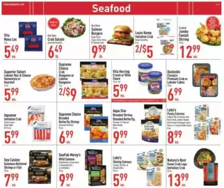 Strack & Van Til weekly ad Page 10: Supreme Choice Crab Rangoons or Lobster Rangoons €9,00, Luke's Shrimp Entrees €5,99