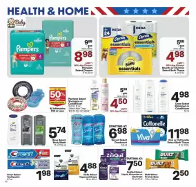 Harp's Market weekly ad week 36 Page 10: Viva or Cottonelle Select Bath Tissue €11,98, Secret Select Deodorant €6,98
