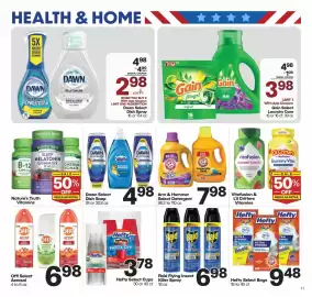 Harp's Market weekly ad week 36 Page 11: Raid Flying Insect Killer Spray €6,98, Dawn Select Dish Spray €2,98