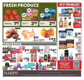 Harp's Market weekly ad week 36 Page 12: Best Choice Red or Gold Potatoes €3,98, Gatorade €6,99