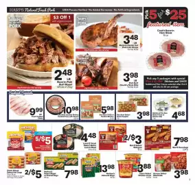 Harp's Market weekly ad week 36 Page 3: Salads of the Sea Select Crab or Salmon Dip €4,68, Bar-S Select Bologna €3,00