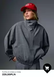 Bershka gazetka tydzień 36 Strona 7: Kurtka ze stójką w kratę €229,00