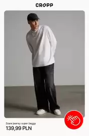 Cropp gazetka tydzień 36 Strona 2: Szare jeansy super baggy Cropp €139,99