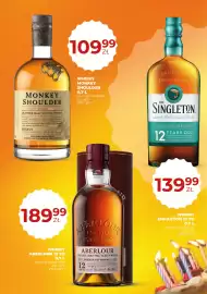 Duży Ben gazetka Strona 19: Whisky Monkey Shoulder €109,99, Whisky Aberlour 12 YO €189,99
