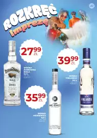 Duży Ben gazetka Strona 34: Wódka Żubrówka Biała €27,99, Wódka Finlandia €39,99