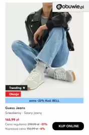 Eobuwie gazetka Strona 4: Sneakersy szary jasny Guess Jeans €146,99