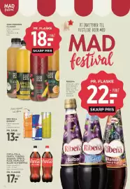 MENY tilbudsavis uge 36 Side 30: COCA-COLA, FANTA, TUBORG SQUASH, SPRITE, FUZE, RAMLÖSA ELLER SCHWEPPES €17,00, RIBENA €22,00