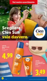 Volantino Lidl settimana 36 Pagina 2: Cien Sun Spray solare sport €4,99