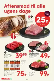 SPAR tilbudsavis uge 36 Side 4: Gestus Nakkefilet af Dansk Gris €25,00, Gestus Hakket Oksekød 8-12 % €39,95