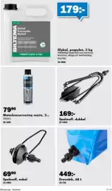 Biltema reklamblad Sida 18: Spolmuff, dubbel €169,00, Bzema motorkonservering marin €79,90