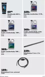 Biltema reklamblad Sida 19: Biltema 4-takts utombordsolja €339,00, Gear House Oil Växelhusolja SAE-9 €69,90