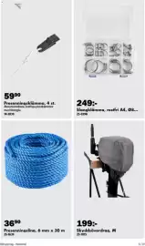 Biltema reklamblad Sida 24: Slangklämma, rostfri A4, Ø8... €249,00, Presenningsklämma €59,90