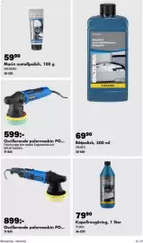 Biltema reklamblad Sida 9: Biltema kapellrengöring €79,90, Bolmena oscillatorande polermaskin €899,00