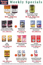Farmer Jack's catalogue week 36 Page 12: Uncle Tobys Rolled Oats €3,60, Sunsol Muesli €5,99