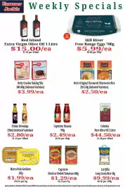 Farmer Jack's catalogue week 36 Page 14: Hill River Free Range Eggs €5,99, Red Island Extra Virgin Olive Oil €15,00