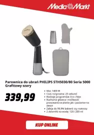 Media Markt gazetka Strona 10: Parownica do ubrań Philips STH5030/80 Seria 5000 grafitowy szary €339,99