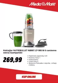 Media Markt gazetka Strona 7: Koktajler Nutribullet NB907.CP 6 ramienne ostrza szampański €269,99