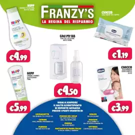 Volantino Franzy's Pagina 3: Chicco salviettine profumate €1,19, Hipp Bagnetto Buona Notte €4,99