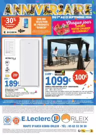 Catalogue E.Leclerc | ANNIVERSAIRE ORLEIX page 24: TERRIA TONNELLE BIOCLIMATIQUE 3X4 M + MOUSTIQUAIRE €1.099,00