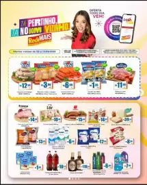 Catálogo Rede Mais Supermercados Página 1: Corinha da Aça de Frango €14,98, Leite UHT ITALAC 1L €6,99