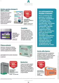 Folheto Auchan Página 12: Advancis ómega-3 super dha €23,79, Suplemento psyllogel: morango €11,99