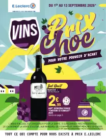 Catalogue E.Leclerc | VIN A PRIX CHOC page 1