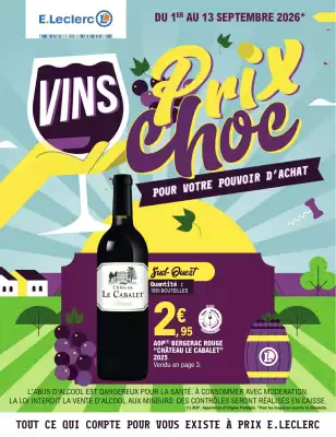 E.Leclerc | VIN A PRIX CHOC (valable jusqu'au 13-09)
